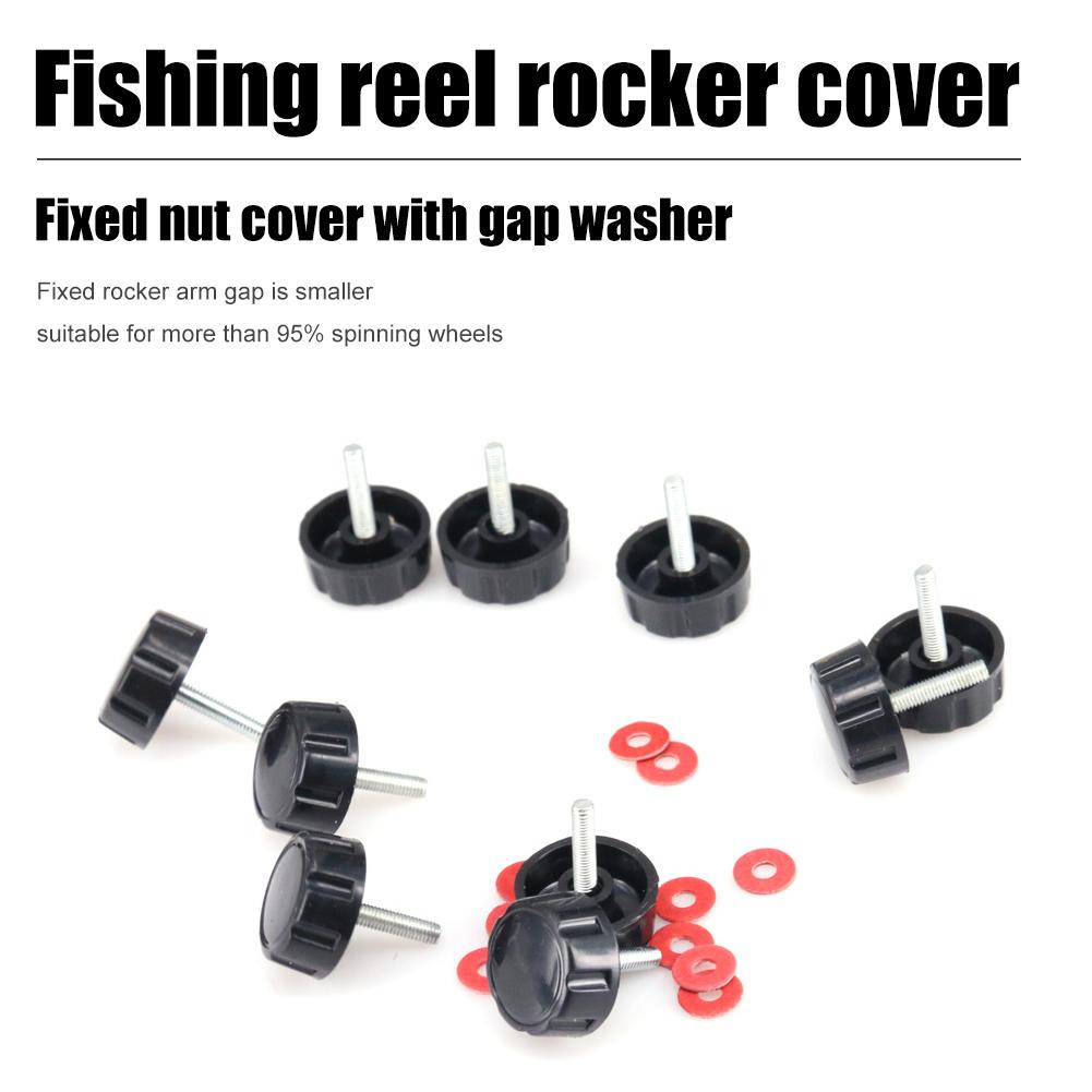 10pcs Fishing Reel Handle Screws Caps Spinning Wheel Nuts Fishing Tackle uygun fiyatlı satın