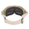 Windproof Sand & Fog Resistant Goggles 20×10cm 3 Pairs Lenses Polycarbonate Lens Material