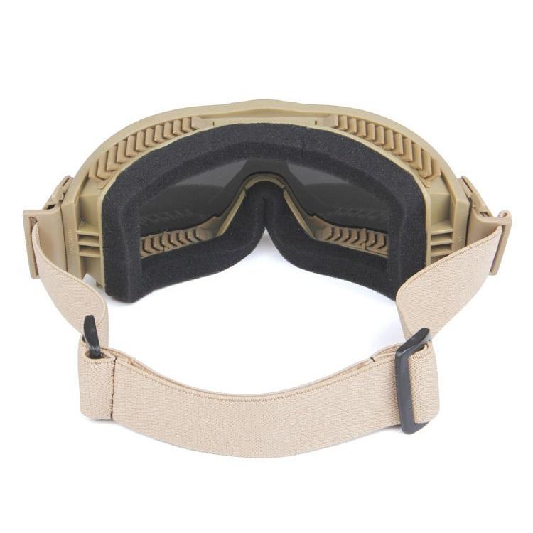 Windproof Sand & Fog Resistant Goggles 20×10cm 3 Pairs Lenses Polycarbonate Lens Material