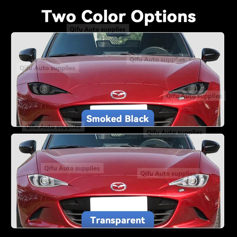 For MAZDA MX-5 MX5 -2026 TPU Headlight Anti-Scratch Smoke Black Transparent Modification Color Changing Protective Film