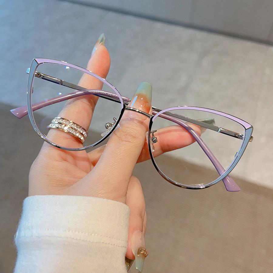 Fashion Glasses Frame Metal Anti Blue Light Glasses Non-Polarized Fashion Accessory