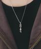 Maz Silver No Cap Lettering Necklace