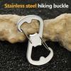 1Pc S Type Stainless Steel Carabiner Portable Mini Keychain Hook Anti-Theft Backpack Buckle Outdoor Camping Equipment