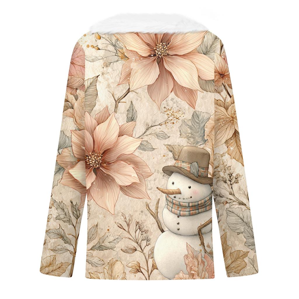 Long Sleeve Shirts For Women Cute Tops Christmas Prints Tees Blouses Casual Plus Size Basic Tops Pullover