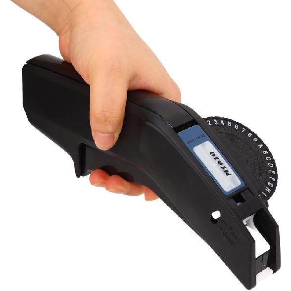 

Рельефный принтер для этикеток, Прозрачный принтер мини-этикеток с цифрами и буквами с резаком, Без чернил, Ручной маленький этикетировочный аппарат для ленты от 6 мм до 9 мм для дома и красный