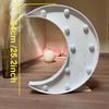 1PC 64cm Lighting Moon 3D KT Board Lovly Model Decoration Suitable for Baby Shower,Birthday Parties, Anniversary DIY Gifts