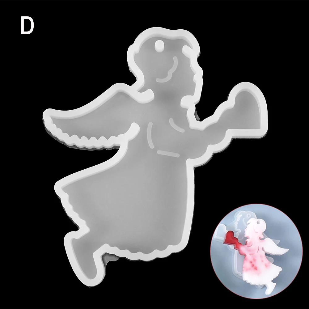 Christmas Snowflakes Coaster Casting Mold Silicone Mould DIY Crystal Epoxy Resin Mold Christmas Tree Pendant Ornament Making