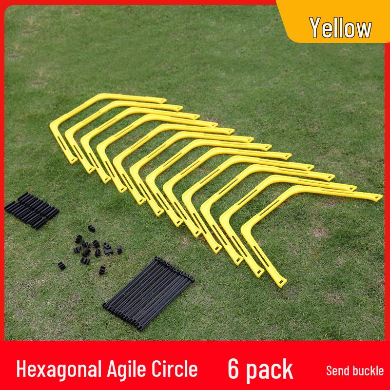 Hexagonal Foldable Stepping Stones Agility Ring Set with Buckles.
