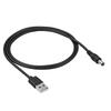Cable de alimentación USB DC 5.5 x 2.1mm Akyga AK-DC-01 Cable para cargador 80cm