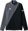 VICTAS Unisex Table Tennis Training Jacket Size S V-JJ227 Gray/Black, (542101)