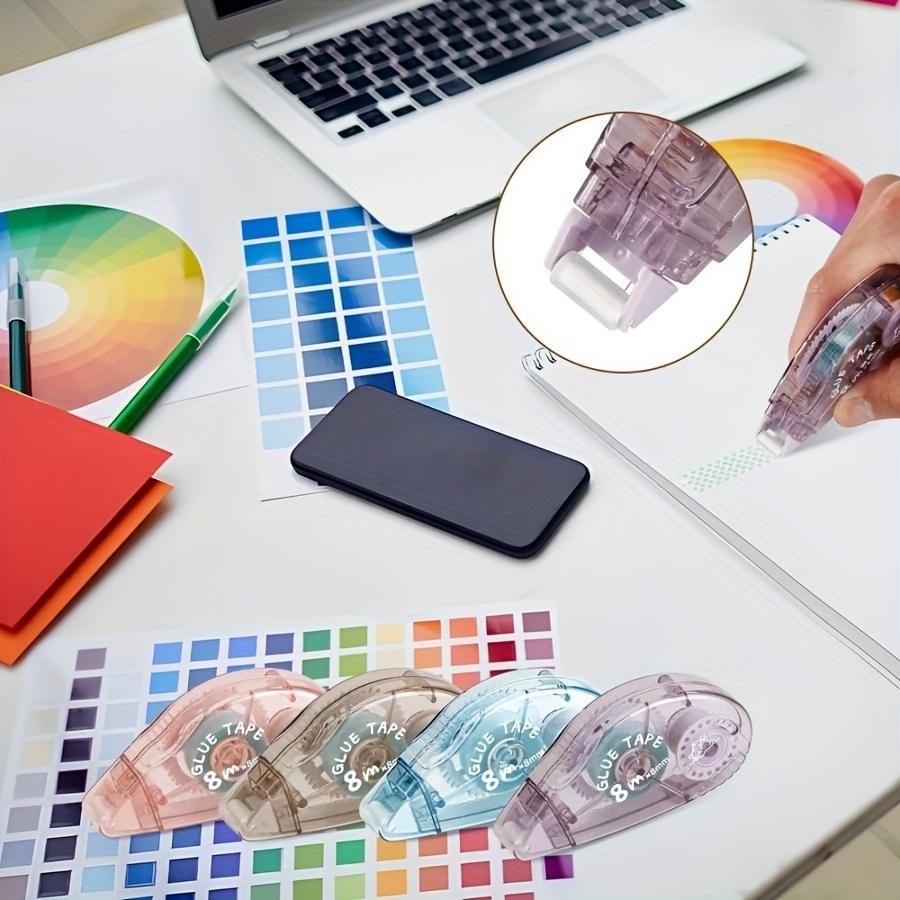 1pc Transparent Glue High Beauty Manual Double Sided Adhesive Student Cute DIY Handmade Rubble Tape, Correction Tape