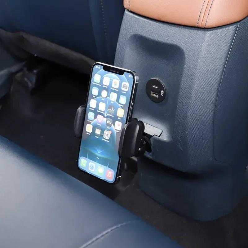 For Ford Maverick -2025 Aluminum Alloy Car Rear Expansion Mobile Phone Holder Drama Chasing Artifact Bracket Car Accessories
