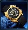 OFNS Men's Six-Needle Chronograph Quartz Watch with Luminous Bar Markers, Square Face, Waterproof, and Calendar.