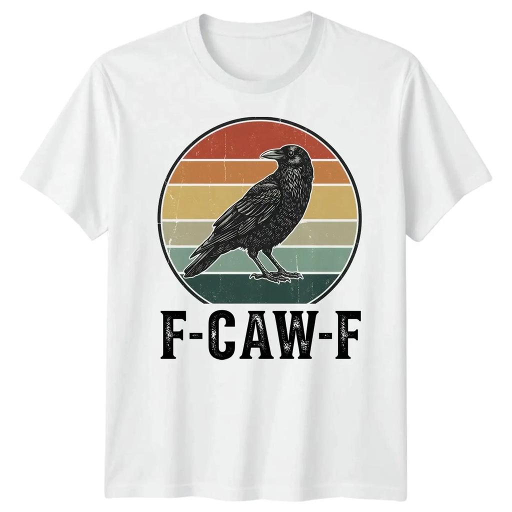 F Caw Funny T Shirt Crow Raven Meme Sarcastic Gothic Halloween Adults Kids 16 Vintage Versatile Comfortable Graphic