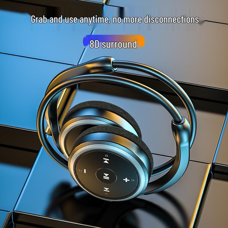 Sports Noise-Cancelling Bluetooth Ear Hook Earphones with TWS & Radio Function