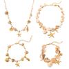 Adjustable Length Stainless Steel Bohemian Ocean Starfish Shell Necklace/bracelet Jewelry For Summer Beach Vacation Gift