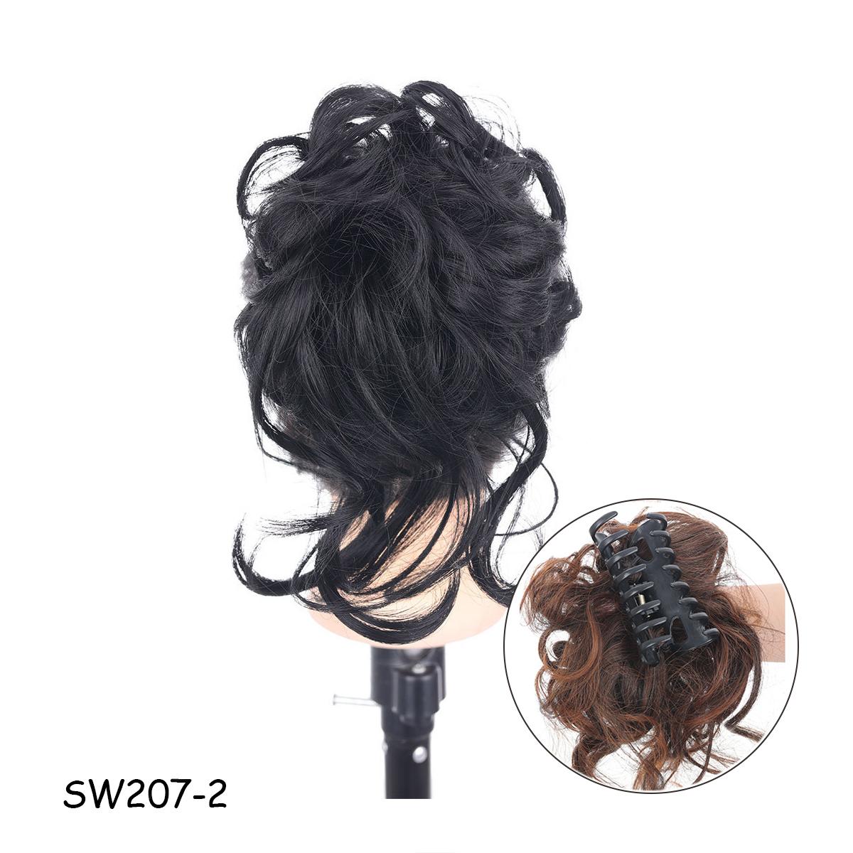 

Синтетические грязные вьющиеся волосы в виде когтей, булочка, шиньон, наращивание волос, резинки для волос, искусственные накладные волосы с хвостом для женщин, шиньоны