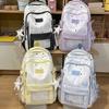 Schoolbag1011 Summer Star Pattern Backpack Female Elementary School Bag Large Capacity Lightweight Middle School Student Fashion Backpack