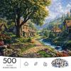 500pcs/Puzzle Game for Endurance And Logic Training - Exquisite Puzzle - (Streamside Stone Path Winding Through The Countryside) Suitable for Living R