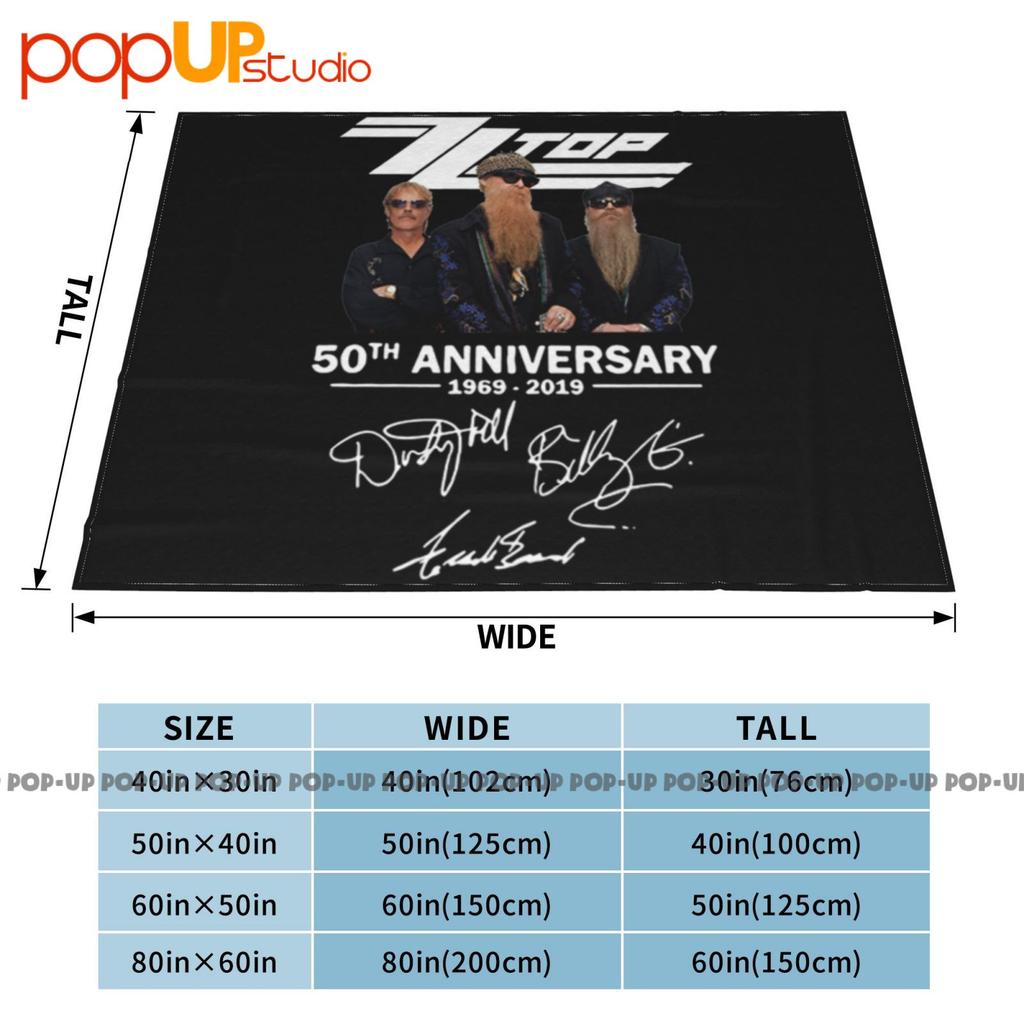 Zz Band 50 Years Anniversary Ultra-Soft Blanket Quilt Winter Sofa Cover Bed Covers