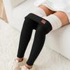 Women's High Waisted Fleece-Lined Lambswool Leggings