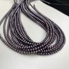1String, Small Purple Pearl, 3-3.5mm, Natural Freshwater Pearl Beads for Jewelry Making DIY Necklace, Bracelet Accessories, Festive Crafts 36cm