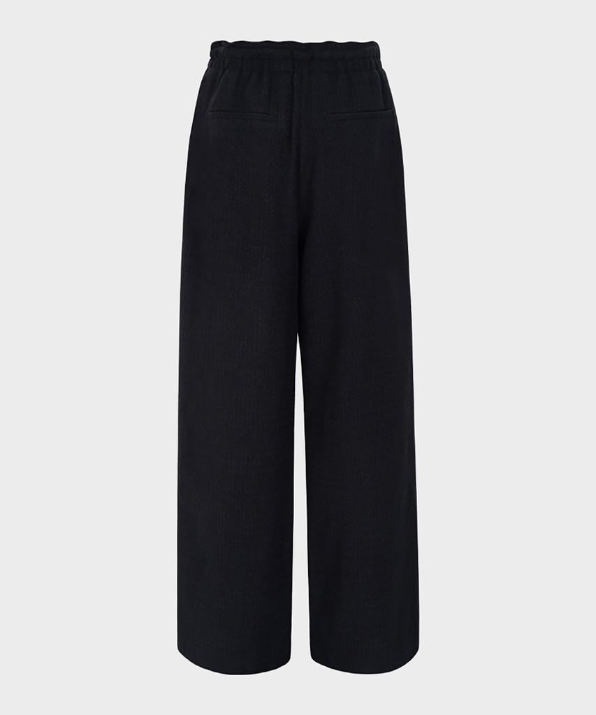 Ogtobeosekeondeu Tweed String Pants (Black)