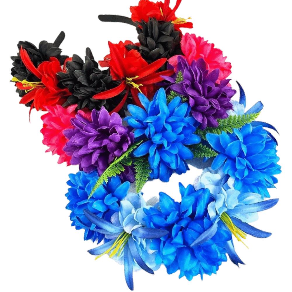 Helles künstliches Ringelblumen-Haarband Lebendiges unechtes Ringelblumen-Blumen-Haarstück Feiertags-Treffen