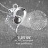 Four-Leaf Clover Love Letter Pendant Necklace - Perfect for Valentine's, Christmas, or Holiday Gifts