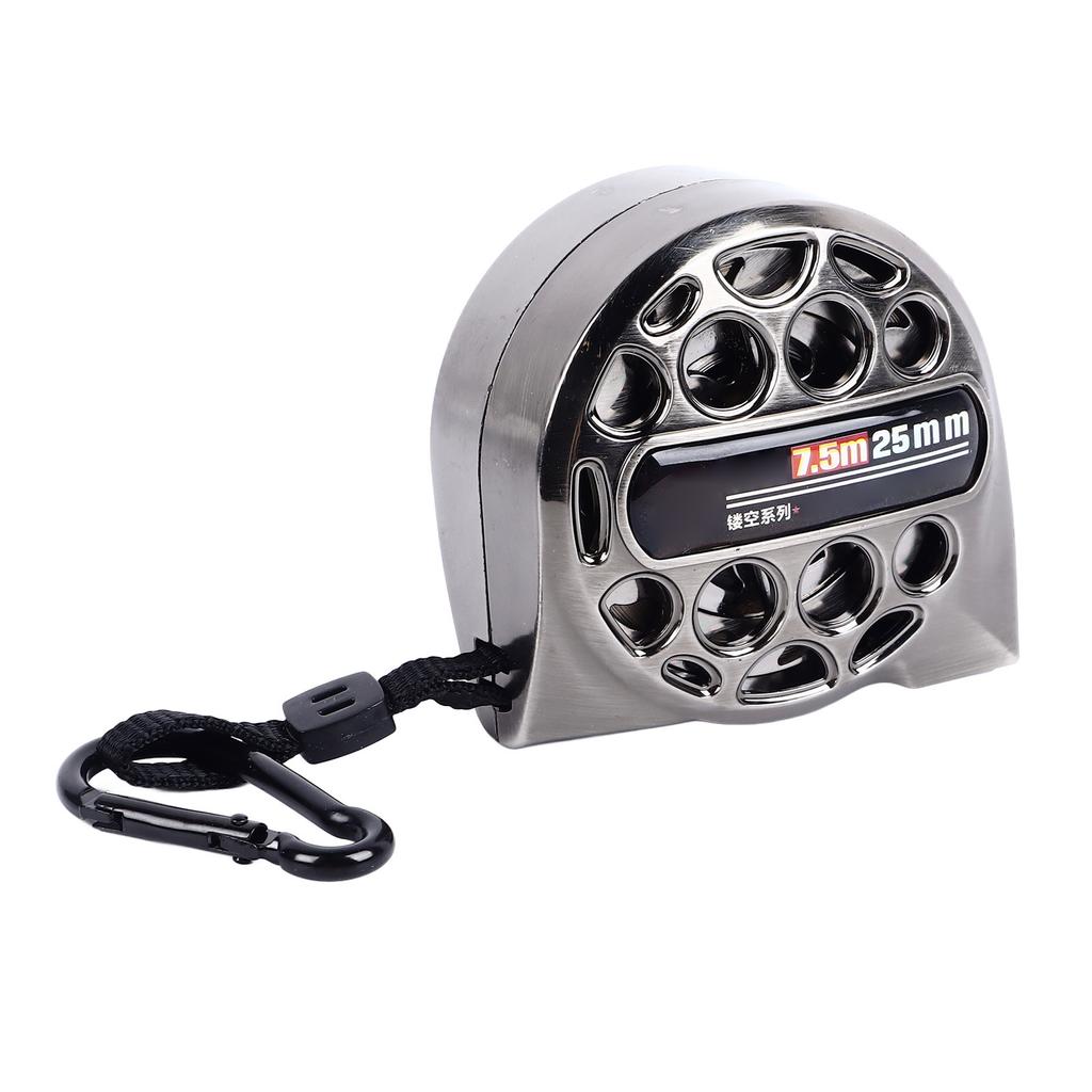 7.5M Nickel Plated Tape Measure Waterproof Rust Resistant Portable Hollow Tape Ruler for Home