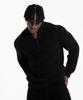 JELEVE Crop High-Neck Half-Zip Knit