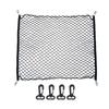 Universal 100x100cm Car Rear Trunk Net with 4 Hooks Elastic Luggage Net Cargo Organizer Storage Nylon Mesh Net Car Interior Mesh