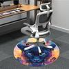 1pc Panther, Abstract Art Chair Carpet for Office, Soft Flannel Throw Mat, Perfect for Office,Holiday Party Decoration Choice yy251113067