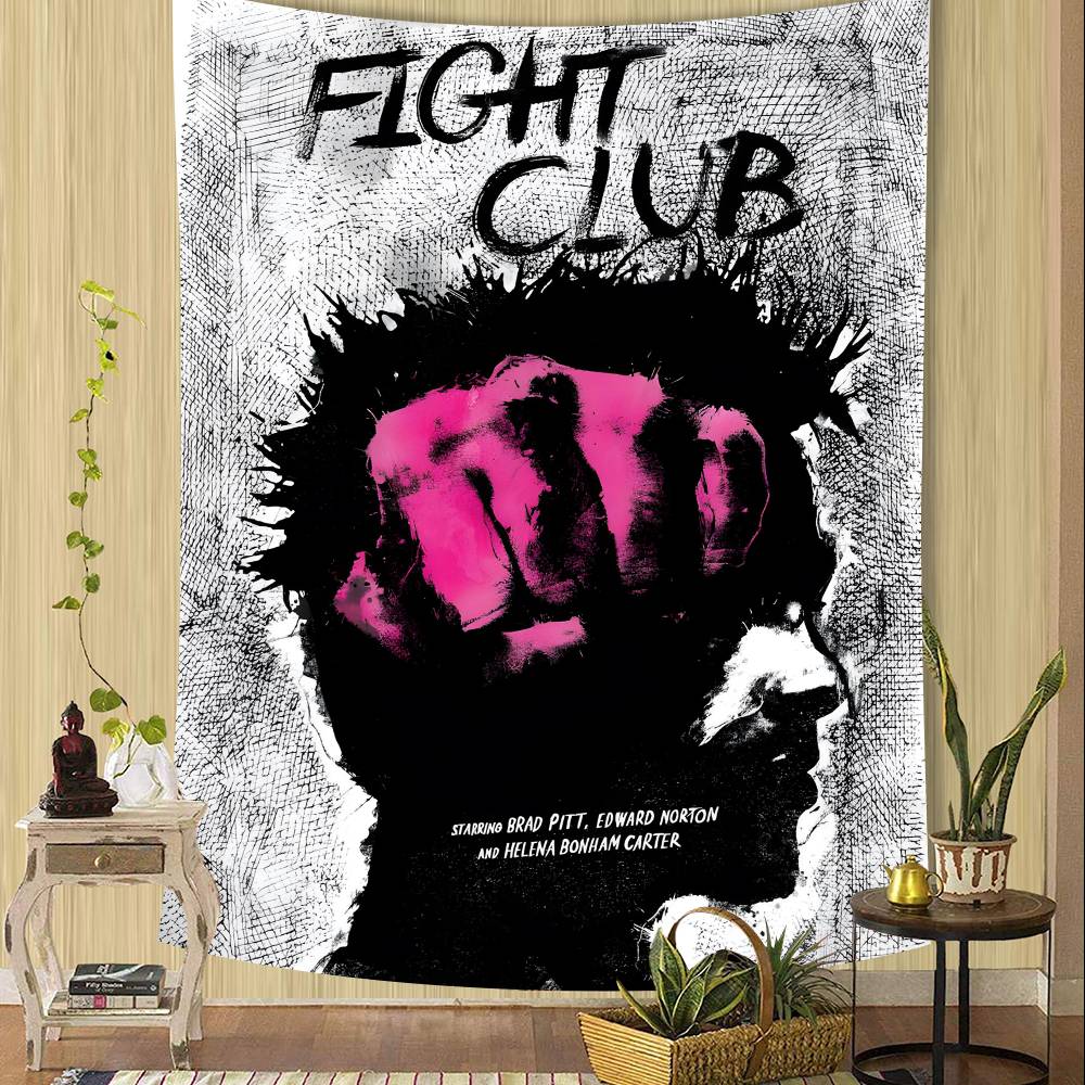 Klassischer Film Fight Club Brad Pitt Boxfilm Motto-Party Hintergrundtuch für Geburtstagsdekorationen Hintergrund für Fotoshooting