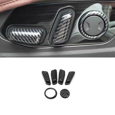 LHD/RHD 2022 Für Hyundai Tucson NX4 innen Zubehör ABS Carbon Auto sitz einstellung schalter taste decor aufkleber