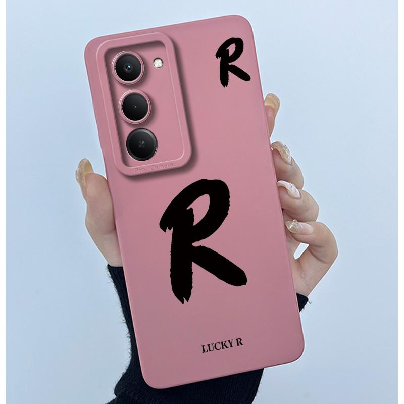 

For Xiaomi Redmi 15 5G Cover Case Cute Initial Letters Couple Silicone Soft Matte Phone Bumper for REDMI15 5G Shockproof Casing Redmi 15 5G
