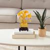Handmade Citrine Money Tree Ornament for Business Success Wealth Good Luck for Home Decoration