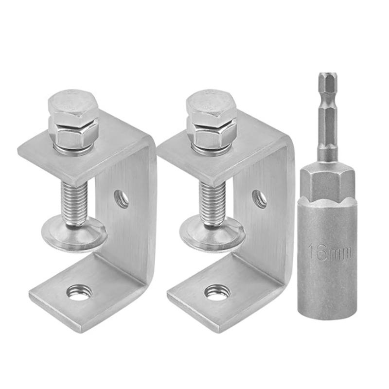 Kraftig 304 Stål C-klämmor set 20mm Träbearbetning Små Tigrar Klämmor Säkert Grepp C-klämmor Enkel Användning för Träbearbetning