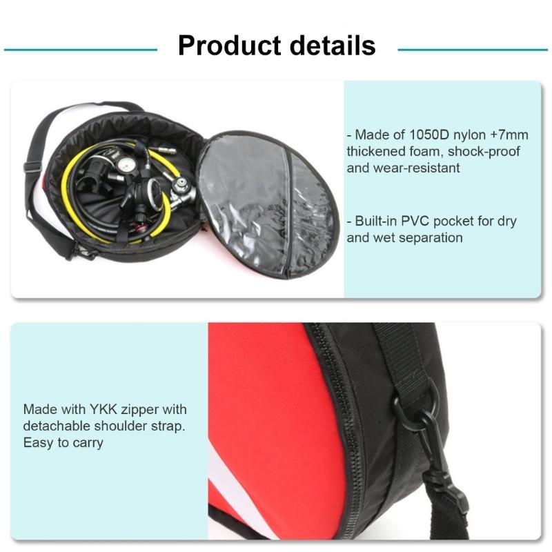 Scubas Regulator Bag Diving Regulator Protective Case Diving Travel Bag Scubas Diving Regulator Bag for Man