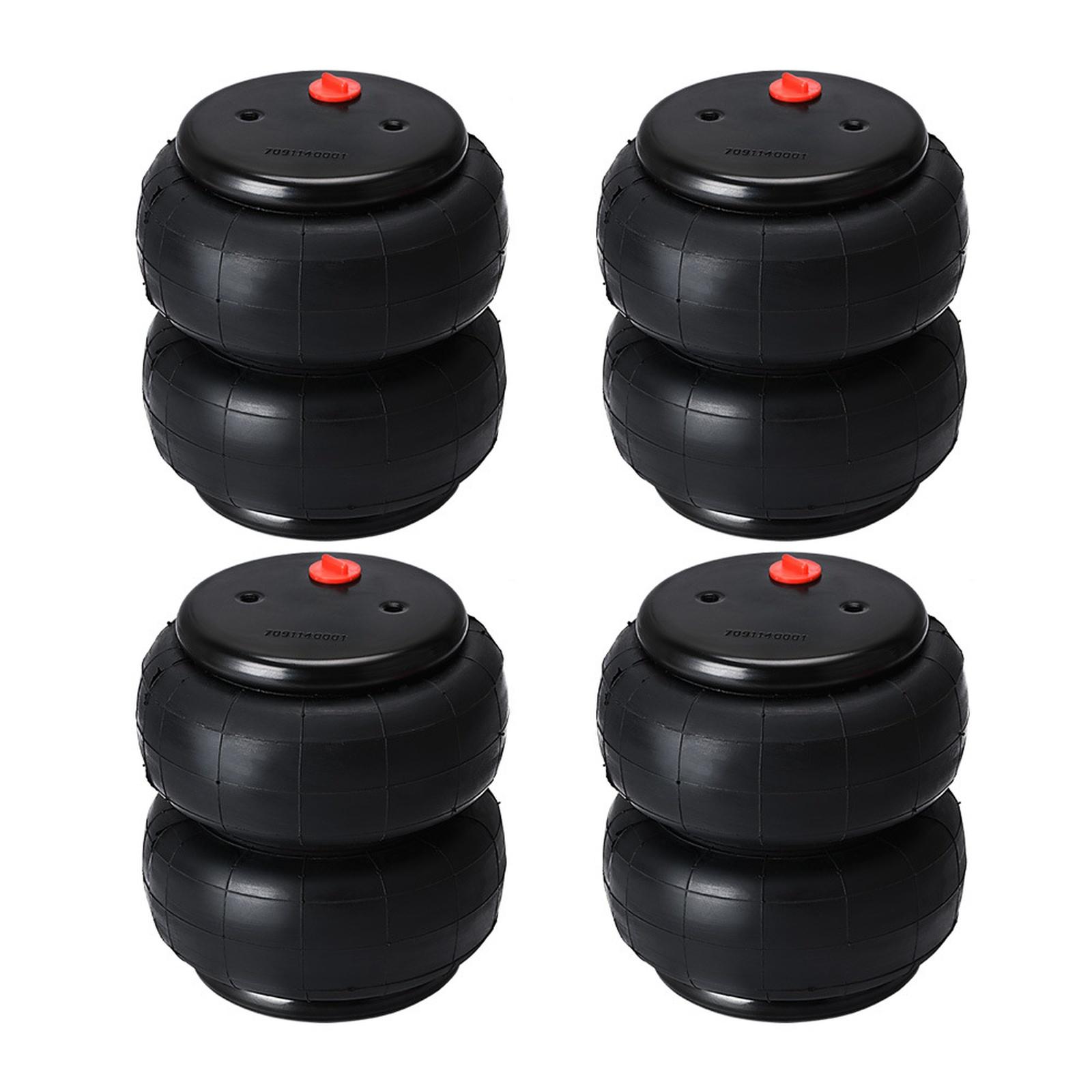 

1 шт. Стандартная подушка с пружинной подвеской 2600 фунтов Сверхмощная 1/2 npt Аксессуар для модификации автомобильной подвески Подушка безопасности One Size чёрный