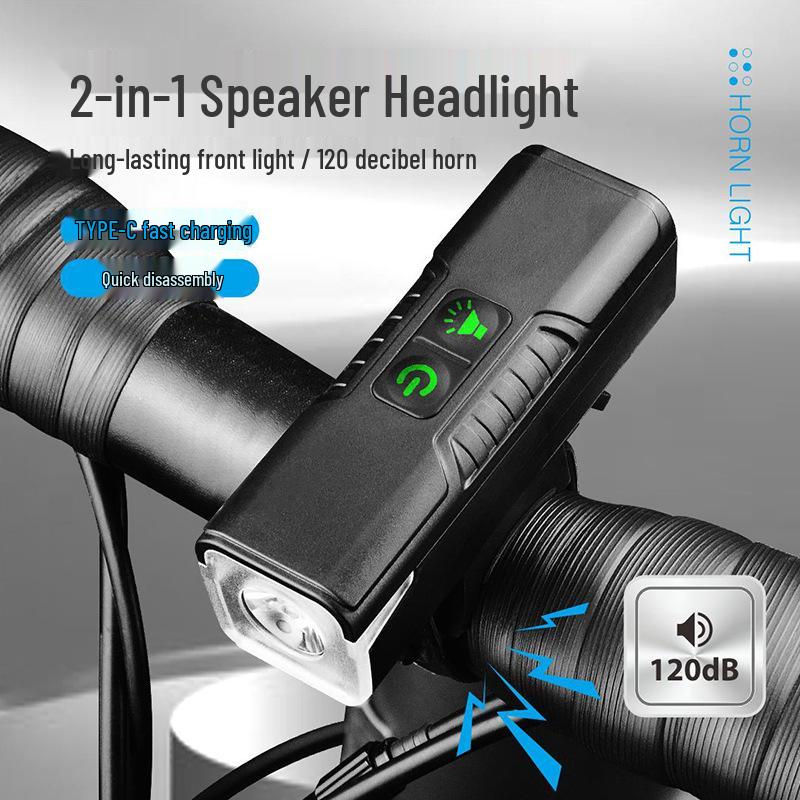 New Rechargeable Children s Bike Horn & Headlight Combo for Night Riding