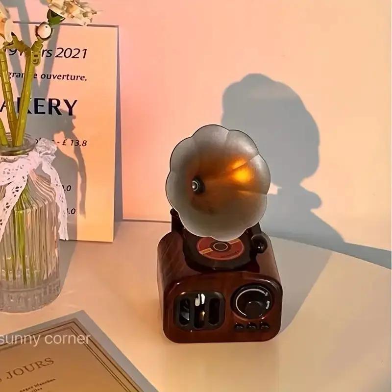 Music Box Phonograph Retro Classical Gramophone Musical Box Table Desk Home Decoration Indoor Artwork Holiday Gift