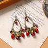Vintage Exotic Style Fringed Earrings, Long Niche Design Earrings, Bohemian Earrings for Women