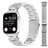 Replacement Strap for Apple Watch Series 11 10 42mm/9 8 7 41mm/SE3 SE2 SE 6 5 4 40mm/3 2 1 38mm Butterfly Rhinestones Decor Silver Watch Band