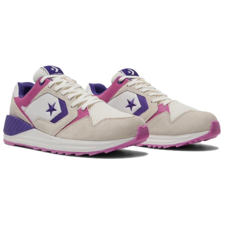 Converse WAVE TRAINER Comfortable and Versatile Shock-Absorbing Durable Running Shoes Unisex White