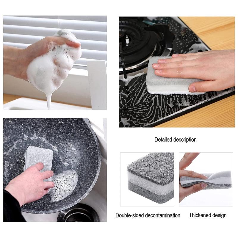 5pcs/set Dishwashing Sponge Cleaning Sponges for Home Kitchen Dishes Plates Cleaning Scrubber