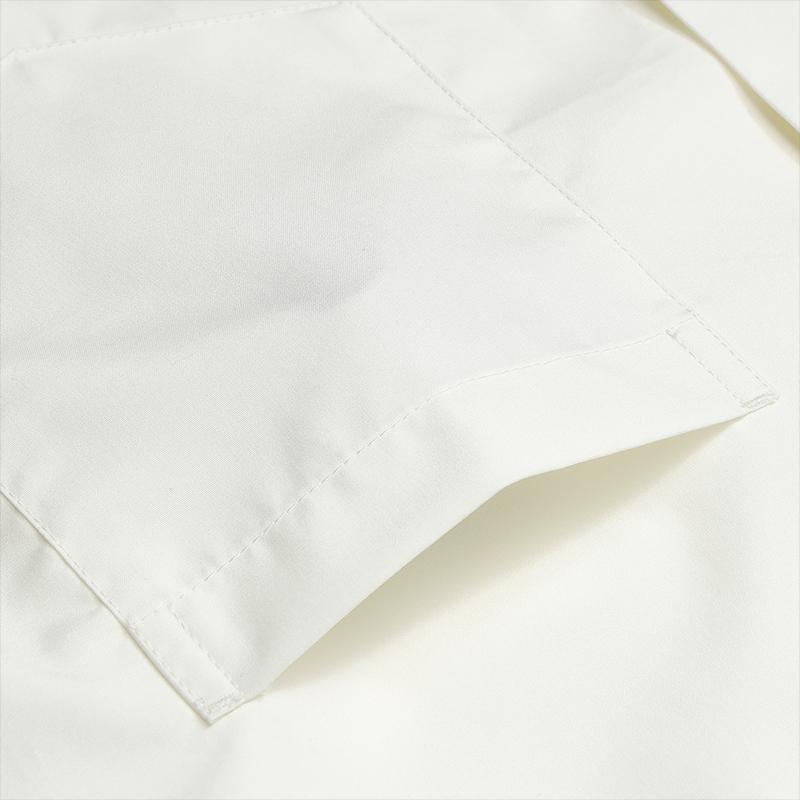 FILA Milano Series Fashion Simple Classic Casual Solid Color Basic Versatile Comfortable Woven Loose Short Sleeve Shirt Women shirts F11W625433F-IV