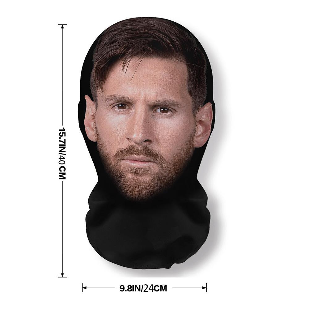 7pcs 3D Printed Full Face Mask Hip-hop Fashion Elastic Mesh