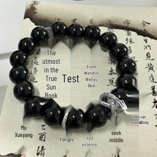 Super Fairy Forest Gradient Glass Bracelet - Chic Chinese Style Gift for Women and Best Friends, Lightweight Luxury Accessory
