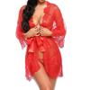 Lace Nightgowns Sleepwear Transparent Pajamas Negligee Open Crotch Sleepdress Women Robes Nightwear Sexy Underwear